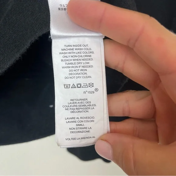 POLO Ralph Lauren Big Pony Spatter Paint Sweatshirt size Medium - Picture 5 of 5